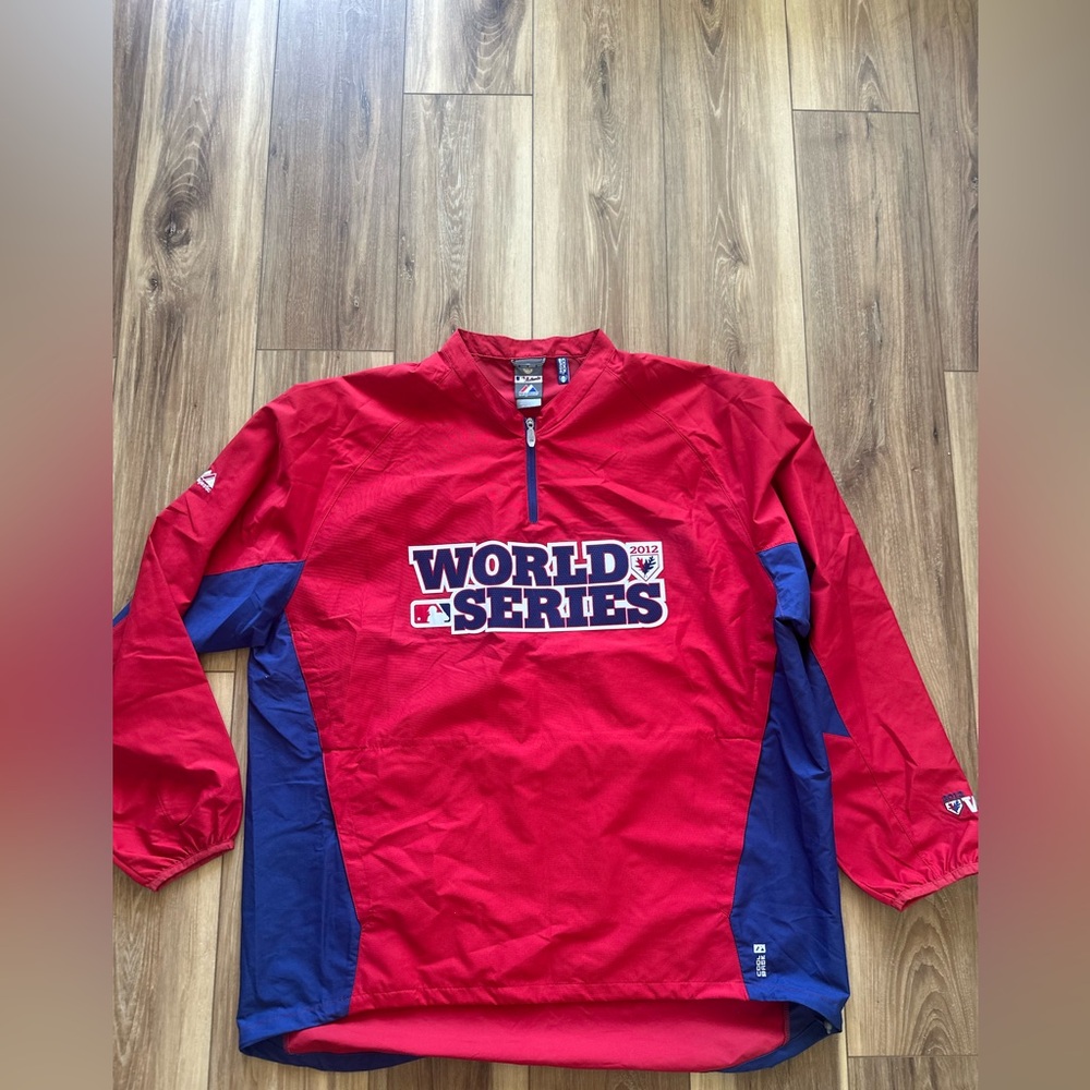 Majestic authentic collection mens World Series dugout warmup jacket size 2XL